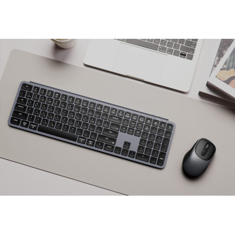 Keychron b6 pro (B6p-k1-gr) Ultraslim Wireless bt Keyboard zmk Online Customization - Gray 100% gr
