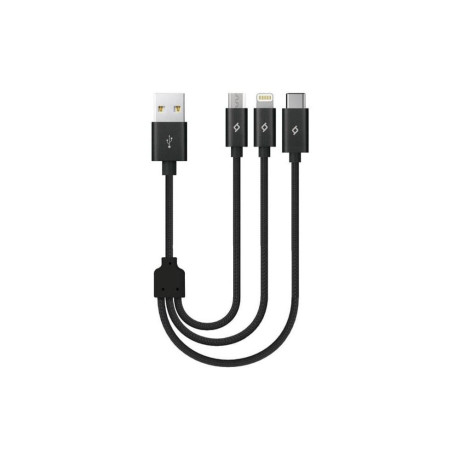 Ttec Alumicable Mini Trio 30cm Charge Cable (2dk31) (Ttec2dk31)