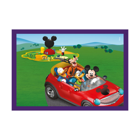 Clementoni Παιδικό Παζλ 4 in 1 Super Color Disney Mickey Mouse Club House 12-16-20-24 τμχ