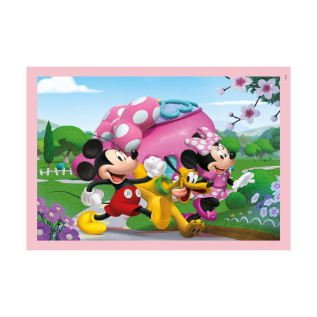 Clementoni Παιδικό Παζλ 4 in 1 Super Color Disney Mickey Mouse Club House 12-16-20-24 τμχ