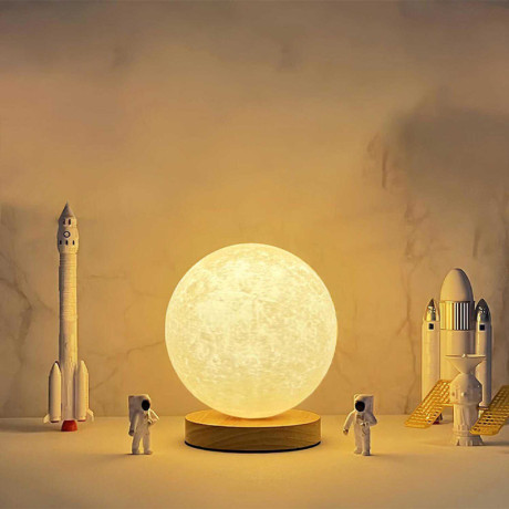 Φωτιστικό Επιτραπέζιο Lumo Megapap e14 Ξύλινο - pvc Χρώμα Φυσικό - Κρεμ Ø12x17εκ.