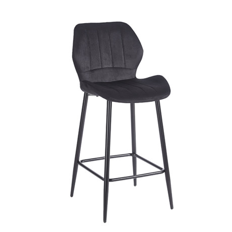 DYLAN BLACK VELVET ΥΦΑΣΜΑ 65εκ. ΣΚΑΜΠΟ ΜΕΤΑΛΛΙΚΟ 46X45X65-95εκ.