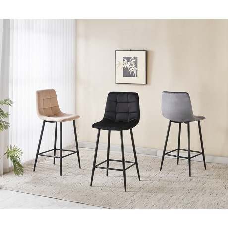 NORA BLACK VELVET ΥΦΑΣΜΑ 65εκ. ΣΚΑΜΠΟ ΜΕΤΑΛΛΙΚΟ 45X41X65-99εκ.