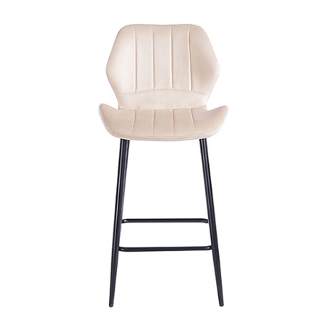 DYLAN BEIGE VELVET ΥΦΑΣΜΑ 65εκ. ΣΚΑΜΠΟ ΜΕΤΑΛΛΙΚΟ 46X45X65-95εκ.