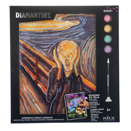 Το Ψηφιδωτό Μωσαϊκό Με Gems Diamond Painting Diamantiny | The Scream 96708 είναι η ιδανική επιλογή για τους λάτρεις της τέχνης και της δημιουργίας που θέλουν να αποκτήσουν τη δική τους λαμπερή εκδοχή του διάσημου έργου The Scream του Edvard Munch.