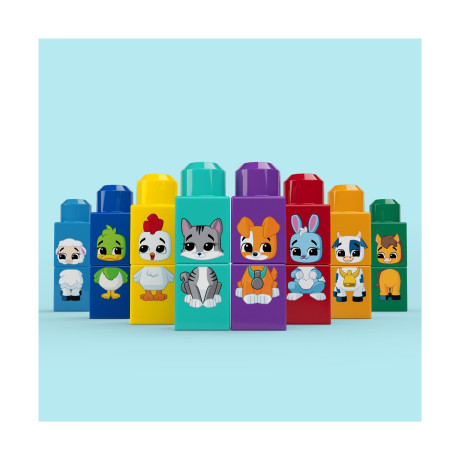 Fisher-Price:  Mega Blocks: Construction Sets - Tractor With Animals (Jkg33)