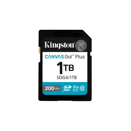 Kingston sd 1tb Canvas go Plus 200/mb/s c10 u3 v30 (Sdg4/1tb) (Kinsdg4-1tb)