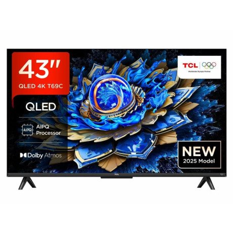 Tcl 43t69c Smart tv 43" 4k uhd Qled hdr 2025 43" (43t69c) (Tcl43t69c)