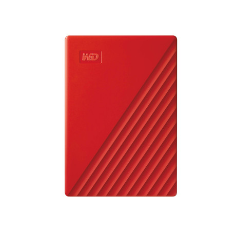 Western Digital my Passport 4tb External usb 3.2 gen 1 Portable Hard Drive (Red) (Wdbpkj0040brd-Wesn)