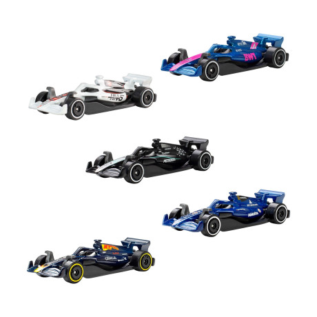 Mattel hot Wheels: Racing Vehicles - f1 2025 Teams set of 5 (Jln11)