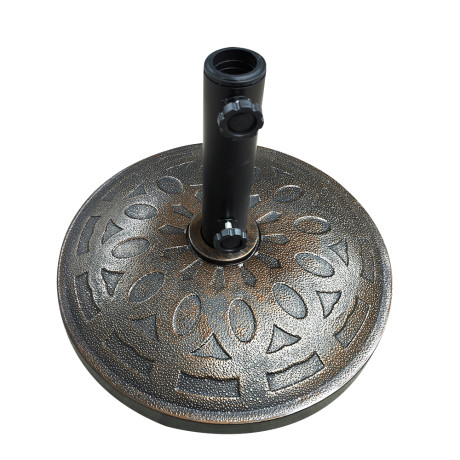 Βάση Ομπρέλας ArteLibre SOCOTRA 15kg Μαύρο Τσιμέντο/Πλαστικό 48x8cm