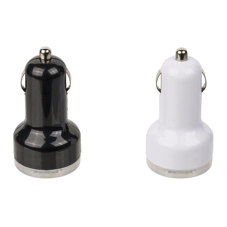 Φορτιστής Αυτοκινήτου Με 2 USB Θύρες 1Ah/2.1Ah Και Φως LED Σε 2 Χρώματα