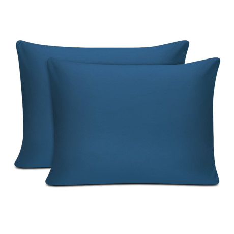Μαξιλαροθήκες Ύπνου Tonne Cotton box σετ 2 τμχ Χρώμα Πετρόλ 50x70εκ.