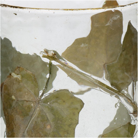 Κηροπήγιο ArteLibre Φύλλο Διάφανο Γυαλί 10x10x13cm