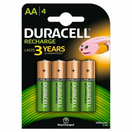 Duracell Επαναφορτιζόμενες Μπαταρίες aa ni-mh 1300mah 1.2v 4τμχ (39247) (Dur39247)
