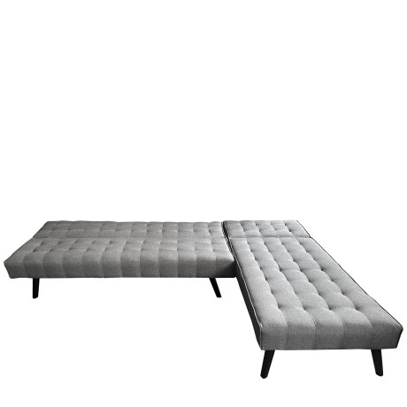 Καναπές Κρεβάτι Γωνιακός ArteLibre MAGUS Γκρι Ύφασμα 254x77/163x74cm