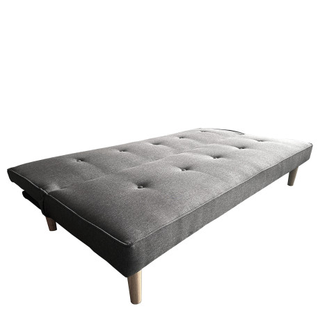 Καναπές Κρεβάτι Τριθέσιος ArteLibre MARILINA Γκρι Ύφασμα 181x86x75cm