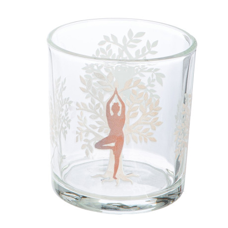 Φανάρι Καταιγίδας ArteLibre Namaste Διάφανο Γυαλί 8cm Σε 2 Σχέδια