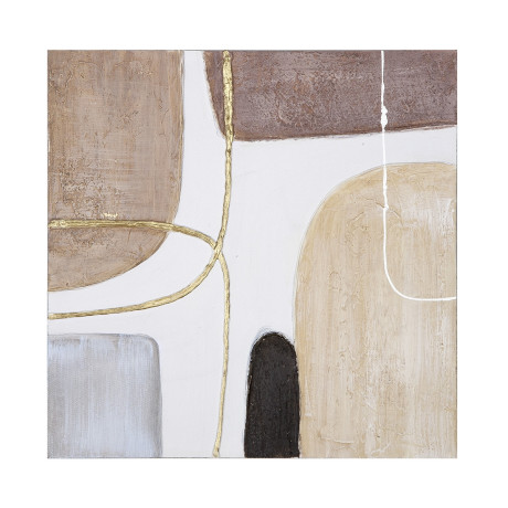 Εικόνα Τετράγωνος καμβάς Λευκός 2 Ποικιλία 40X3X40Cm 40X3X40Cm