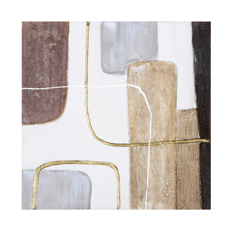 Εικόνα Τετράγωνος καμβάς Λευκός 2 Ποικιλία 40X3X40Cm 40X3X40Cm