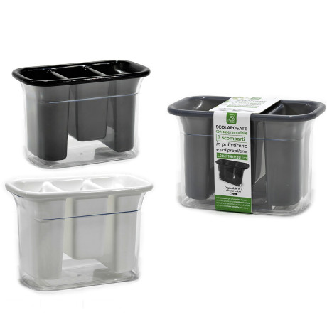 Θήκη Μαχαιροπήρουνων 3 Θέσεων Πλαστικό 20x14x20cm Σε 3 Χρώματα