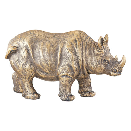 Φιγούρα Ελέφαντας/Καμηλοπάρδαλη/Ρινόκερος ArteLibre Μπρονζέ Polyresin Σε 2 Σχέδια