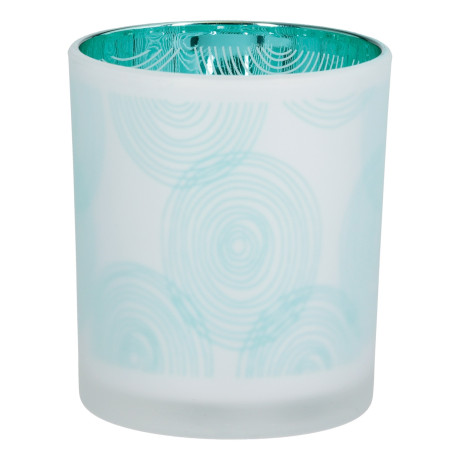 Φανάρι Γυάλινα Σκεύη Πράσινο Λευκό 2 2 Ποικιλία D9X10Cm D9X10Cm