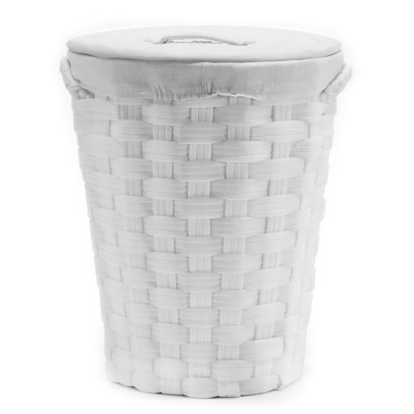 Καλάθι Απλύτων Λευκό Φ40x49cm