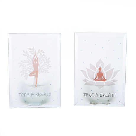 Θήκη Ρεσώ ArteLibre Namaste Διάφανο Γυαλί 8x5x12cm Σε 2 Σχέδια