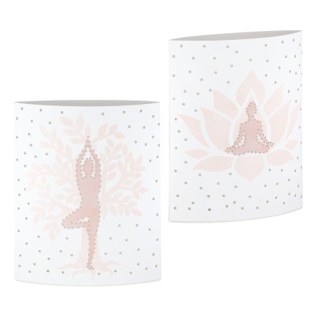Διακοσμητική Λάμπα LED ArteLibre Namaste Yoga Λευκό 13x6x16cm Σε 2 Σχέδια