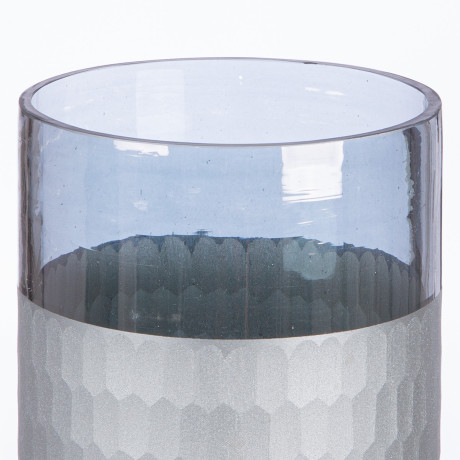 Ανεμοφωτιστικό 'Canus' Γυαλί Γκρι/Ασημί 10x10cm