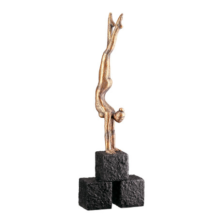 Γλυπτική Γυναικεία Συνθετική Ρητίνη Χάλκινο Χρώμα 9X4X29Cm 9X4X29Cm