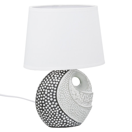 Επιτραπέζιο φωτιστικό Στρογγυλό Κεραμικό Γκρι Λευκό 2 Ποικιλία 20X12X29Cm 20X12X29Cm