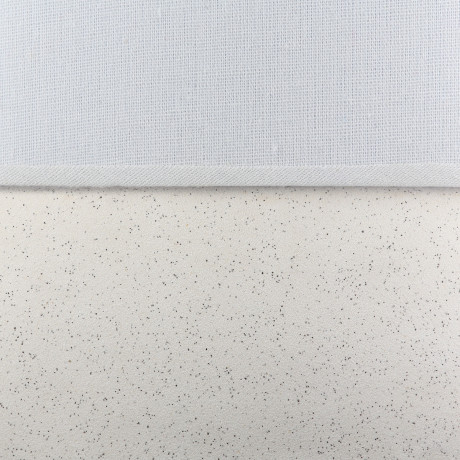 Φωτιστικό Επιτραπέζιο Ορθογώνιο Κεραμικό/Ύφασμα Μπεζ/Λευκό 20x8x30cm