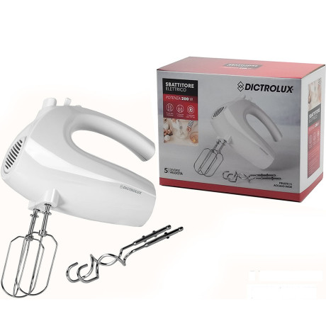 Μίξερ Χειρός 5 Ταχύτητες Λευκό 200W Dictrolux
