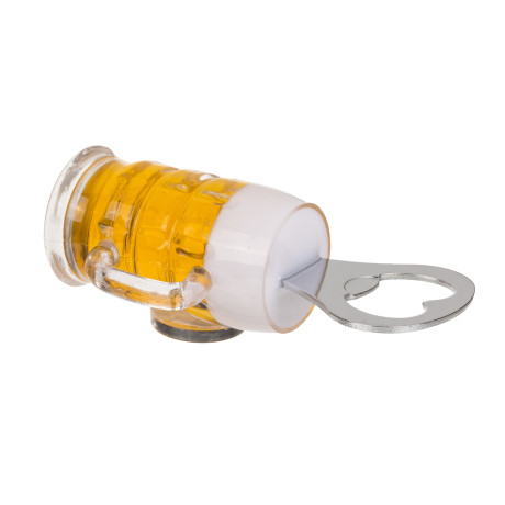 Ανοιχτήρι Μπουκαλίων Με Μαγνήτη Σε Σχήμα Ποτήρι Μπύρας Μέταλλο/Πλαστικό 10.5x3.5cm