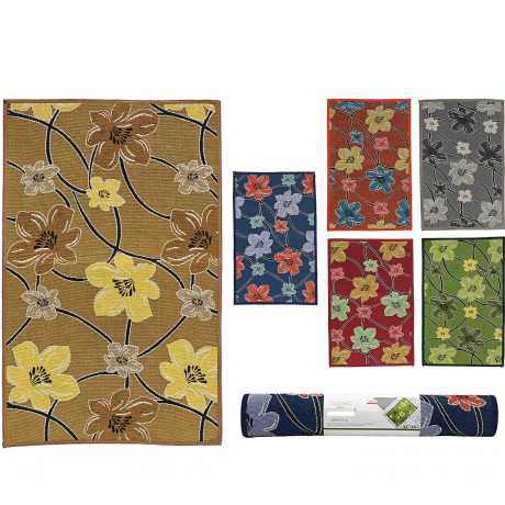 Χαλί 70% πολυεστέρας/30% βαμβάκι 55x140cm Σε 6 Χρώματα