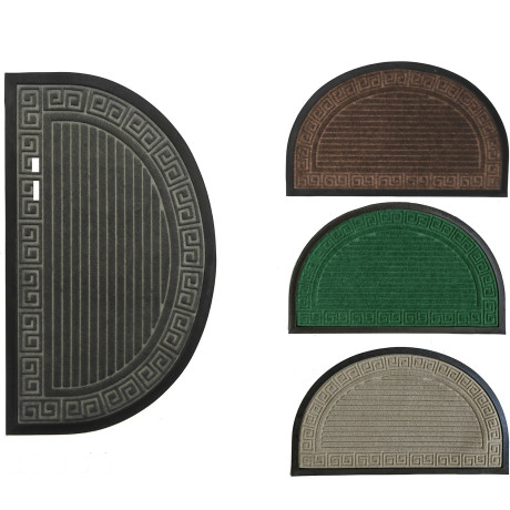 Χαλάκι Εισόδου Πολύχρωμο PVC/Λάστιχο 45x75cm Σε 4 Σχέδια