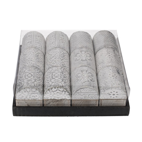 Κουτί Αποθήκευσης Κοσμημάτων Μέταλλο/Ξύλο 5x3.8cm Σε 6 Σχέδια