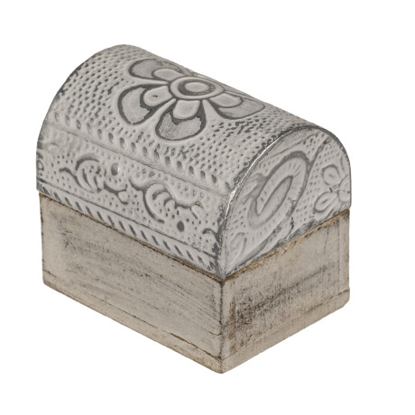 Κουτί Αποθήκευσης Κοσμημάτων Μέταλλο/Ξύλο 5x3.8cm Σε 6 Σχέδια