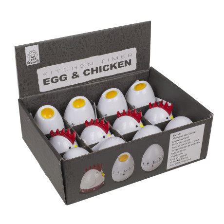 Χρονόμετρο Κουζίνας Αβγό Και Κόκορας 8x7cm Σε 3 Σχέδια