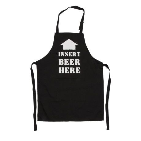 Ποδιά Κουζίνας ‘Cook & Grill’ Μαύρο Βαμβακερό 80x60cm Σε 6 Σχέδια