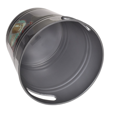 Δοχείο Πάγου ‘Iced Cold Beer!’ Με Χερούλια Γκρι Μέταλλο 6lt