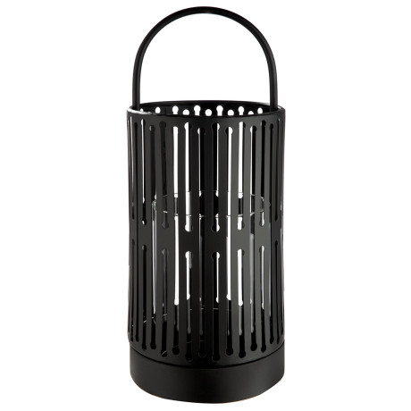 Φανάρι Κυλινδρικό Μεταλλικό Μαύρο D13X33Cm D13X33Cm