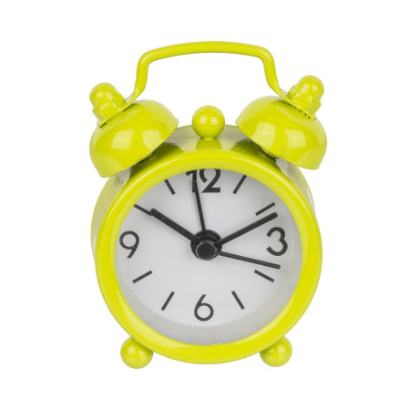 Μίνι Ξυπνητήρι Μέταλλο 6x4cm Σε 6 Χρώματα