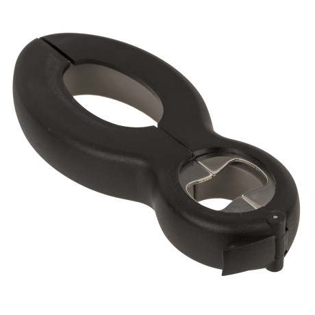 Ανοιχτήρι Universal 6 Σε 1 Μαύρο/Γκρι Μέταλλο/Πλαστικό 14.5x6cm