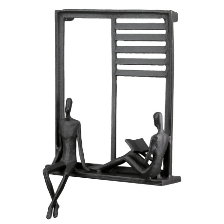 Ανάγλυφο τοίχου Ορθογώνιο Μεταλλικό Σκούρο Καφέ 17X9X25Cm 17X9X25Cm