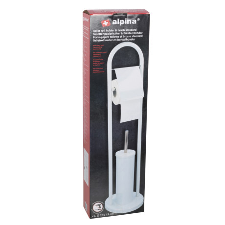 Βούρτσα Τουαλέτας με Βάση Λευκό ALPINA 20x75cm