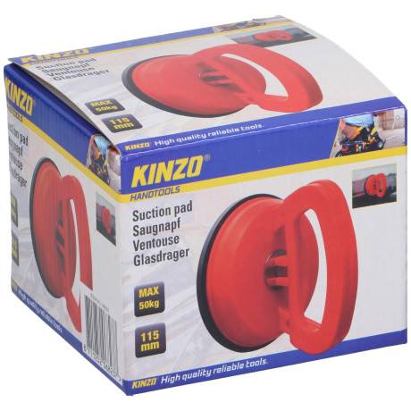 Βεντούζα 115mm Πλαστικό Κόκκινο KINZO