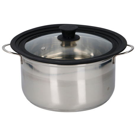 Καπάκι Κατσαρόλας Γυάλινο Με Σιλικόνη 28cm ALPINA